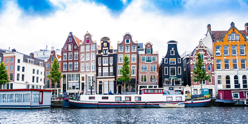 row of Amsterdam houses